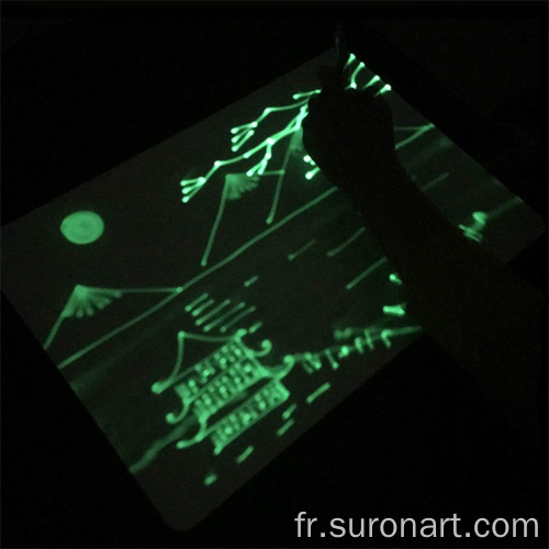 Planche à dessin fluorescente Magic Freeze Light avec stylo